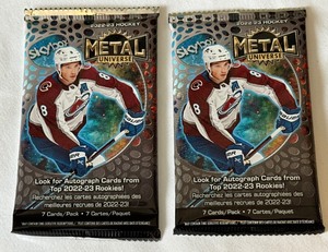 2 Packs - 2022-23 Skybox Metal Universe Hockey Cards