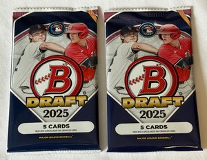 2-Packs - 2025 Bowman Draft Baseball Cards