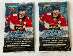 2 Packs - 2022-23 UD MVP Hockey Cards