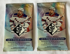 2 Packs - 2020-21 SP Hockey Caesa