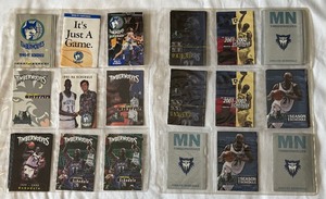 25 Minnesota Timberwolves Basketball Pocket Scheduled 1990-2006