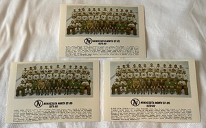 (3) 1979-80 Minnesota North Stars Vintage Hockey Team Post Cards