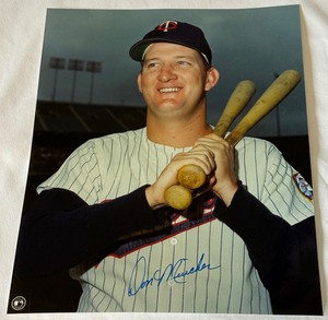 Don Mincher Autographed Minnesota Twins Baseball 8x10 Photo