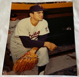 Camil Pascual Autographed Minnesota Twins Baseball 8x10 Photo