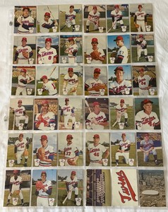 1984 Minnesota Twins Team Card Set by Park Press Waite Park - Complete Set of 36