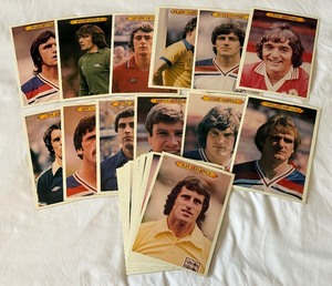 1980 Topps Spotlights Internationals UK LFC Legends Complete Set of 30 Giant Cards