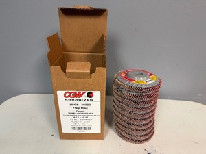 GCW Abrasives Ceramic Flap Disc 4 12 x 58-11 (Qty 10)
