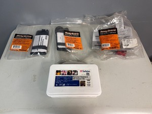 6 Black Safety Strap Loop Web Harness Kit, 6 Black Safety Strap Carabineer Harness Kit, Cross Arm Tie-Off Adapter & EZ-Cleans Kit