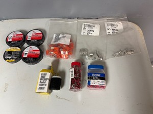 Miscellaneous Electrical - 3M and Powerphase Tape, Maxi-Blade 40 AMP, Fork Terminals, Plug End and more (See pictures for details)