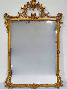 Beautiful Gold Leaf Resin English Mirror