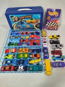 Vintage Hot Wheels Carrying Case Filled with Cars