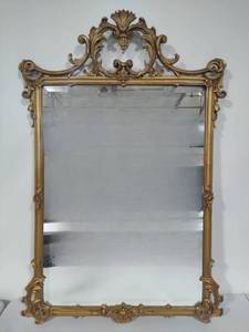 Beautiful Gold Leaf Resin English Mirror