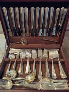 Gorham "Fairfax" Sterling Silver Flatware Set w/Storage Box (95pcs)