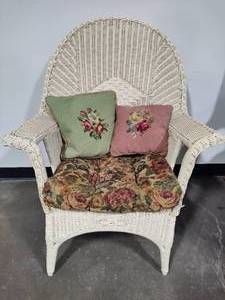 White Wicker Chair