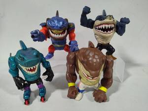 Vintage Mattel Street Sharks Action Figures