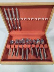 Mid Century Modern Interpur Flatware Set wBox (31pcs)