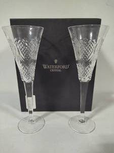 Waterford Crystal Wedding Heirloom Flute Pair