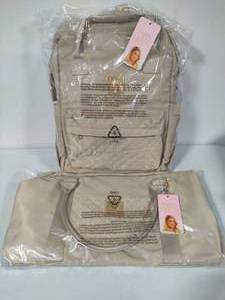 Paris Hilton Quilted Travel BackpackLaptop Bag & Large Tote New in Bag