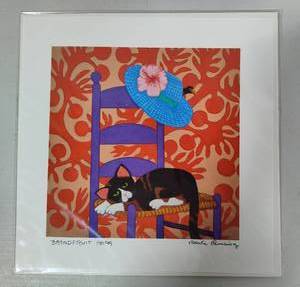 Breadfruit Kapa Signed by Rosalie Prussing wCOA