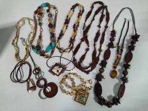 Assorted Brown Tone Costume Necklaces