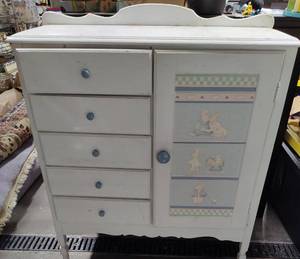 Antique Childs Wardrobe Dresser