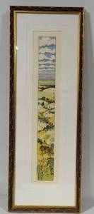 Susan Hunt-Wulkowicz Hand Colored Lithograph Uphill - SignedNumbered