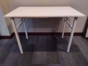 New White Portable CraftOffice Table