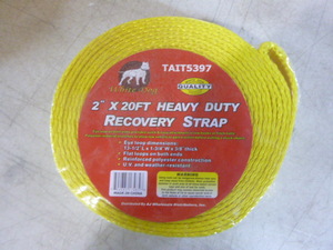 White Dog Recovery Strap