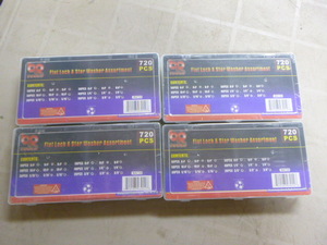 4 Packs of BR Tools Flat Lock & Star Washer Assortment
