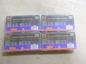 4 Packs of BR Tools Flat Lock & Star Washer Assortment