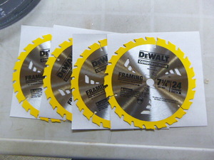 4 DeWalt 7 14 Framing Circle Saw Blades