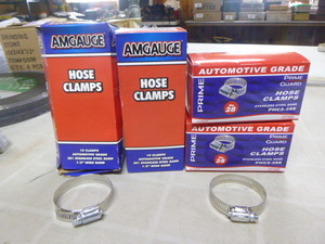 4 Boxes of Hose Clamps