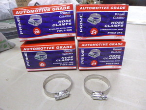 4 Boxes of Prime Guards Hose Clamps