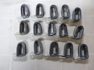 15 Zinc Plated Rubber Cushion Cable Clamps