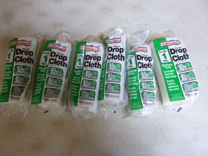 6 Film-Gard Plastic Drop Cloths