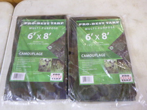 2 Pro-Best Multi-Purpose Camouflage Tarps