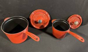 Staub La Cocotte 18 cm Red Enameled Cast Iron - Set of 2