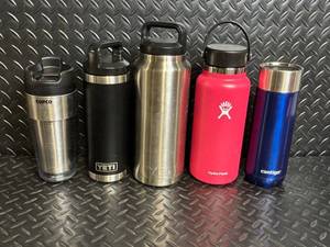 Assorted Insulated Water Bottles - COPCO, YETI (2), Hydro Flask, Contigo