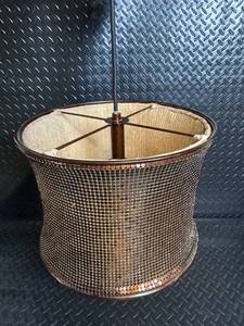 Copper Mesh Drum Pendant Light - 60W Max, Made in China