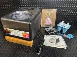 Cuisinart ICE-100 Gelato & Ice Cream Maker - 1.5 Qt - Includes Popsicle Molds & Gelato Recipe Book