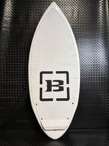 Butch Custom Surfboard Lightning Bolt Woodgrain 60 - 2 Fins