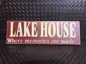 Lake House Sign - Where Memories Are Made - Wooden Wall Decor