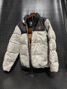 The North Face Puffer Jacket - Black & Gray Color Block, Zip Front