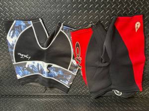 ONeill Palm Tree Rash Guard Top & Neoprene Pants - Size L