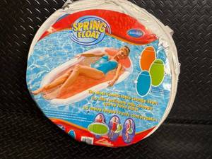 SwimWays Spring Float Round Pool Lounger