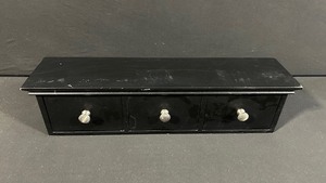 Black 3-Drawer Console Table - Accent Storage Cabinet