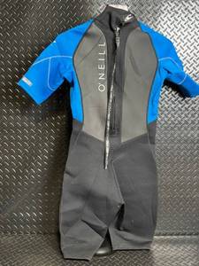 ONeill Reactor Shorty Wetsuit - BlueGray Neoprene Front-Zip