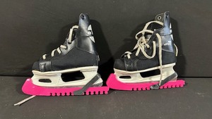 Elite Inline Skates Pair - BlackWhite with Pink Accents