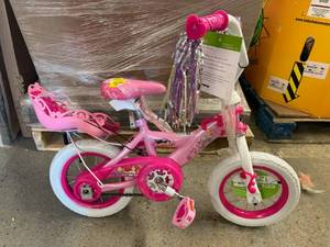 SSS. Disney Princess Bike wBabydoll Carrier(Training Wheels Not Included)