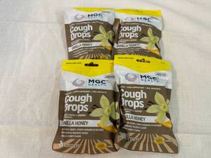 4x 30ct MGC Healt Cough Drops-Vanilla Honey
